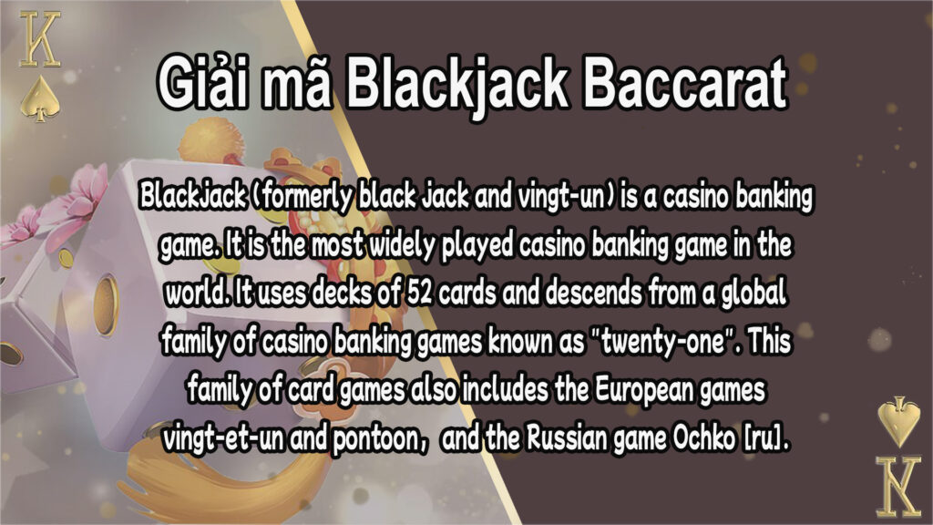 Nguồn gốc của Blackjack Baccarat